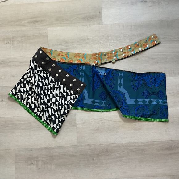 Zand Amsterdam Adjustable Reversible Wrap Skirt Boho Chic One Size - Picture 1 of 14